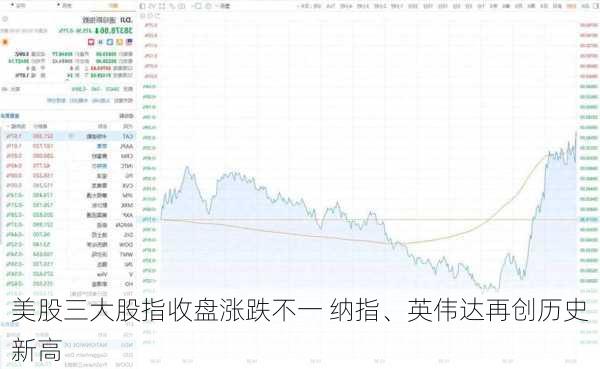 美股三大股指收盘涨跌不一 纳指、英伟达再创历史新高