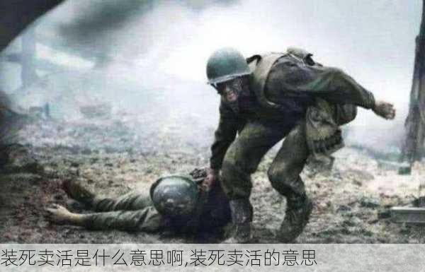 装死卖活是什么意思啊,装死卖活的意思