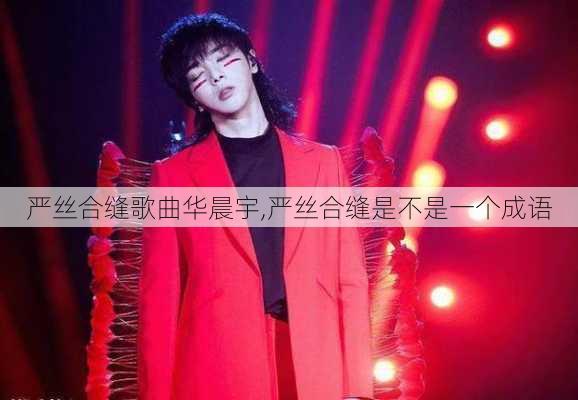 严丝合缝歌曲华晨宇,严丝合缝是不是一个成语