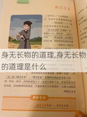 身无长物的道理,身无长物的道理是什么