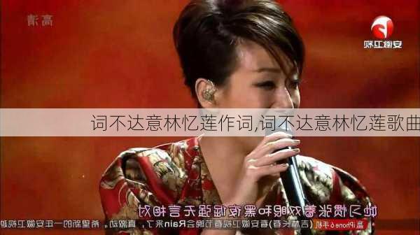 词不达意林忆莲作词,词不达意林忆莲歌曲