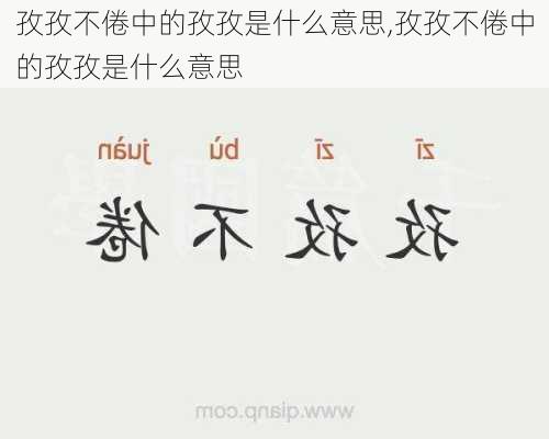 孜孜不倦中的孜孜是什么意思,孜孜不倦中的孜孜是什么意思