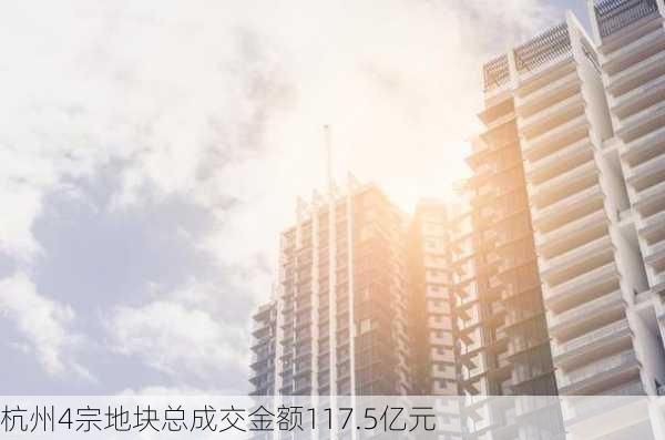 杭州4宗地块总成交金额117.5亿元