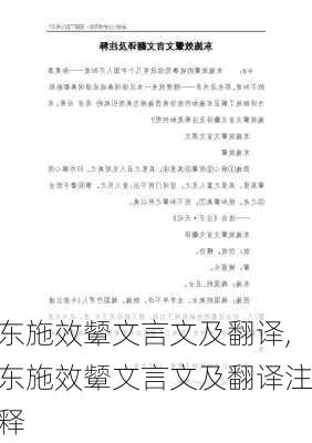 东施效颦文言文及翻译,东施效颦文言文及翻译注释