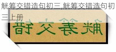 觥筹交错造句初三,觥筹交错造句初三上册