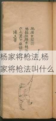 杨家将枪法,杨家将枪法叫什么