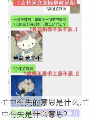 忙中有失的意思是什么,忙中有失是什么意思?