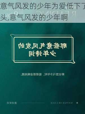 意气风发的少年为爱低下了头,意气风发的少年啊