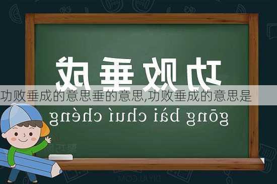 功败垂成的意思垂的意思,功败垂成的意思是