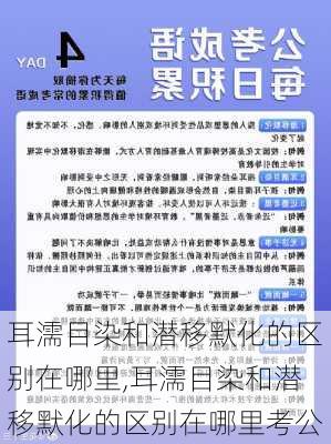 耳濡目染和潜移默化的区别在哪里,耳濡目染和潜移默化的区别在哪里考公