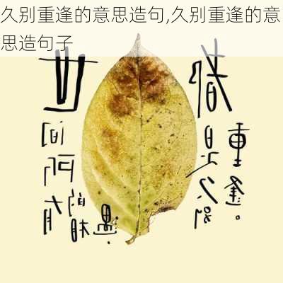 久别重逢的意思造句,久别重逢的意思造句子