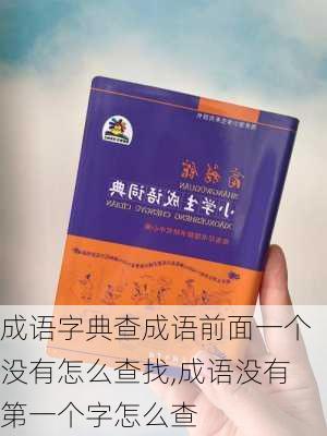 成语字典查成语前面一个没有怎么查找,成语没有第一个字怎么查