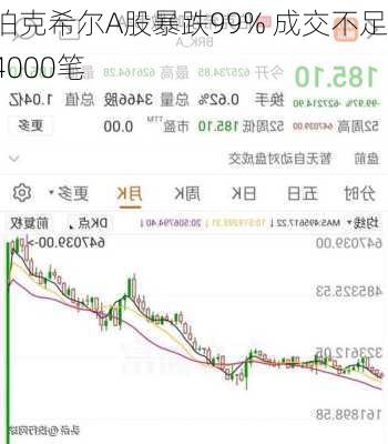 伯克希尔A股暴跌99% 成交不足4000笔