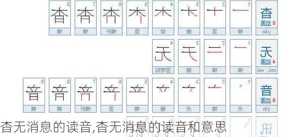 杳无消息的读音,杳无消息的读音和意思