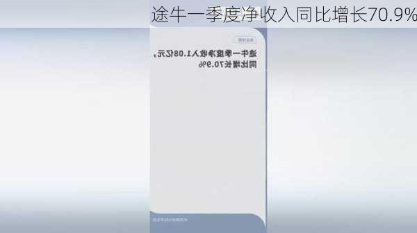 途牛一季度净收入同比增长70.9%