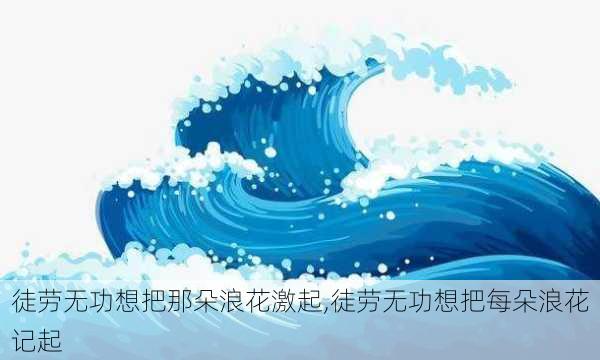 徒劳无功想把那朵浪花激起,徒劳无功想把每朵浪花记起