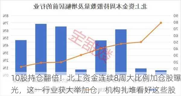 10股持仓翻倍！北上资金连续8周大比例加仓股曝光，这一行业获大举加仓，机构扎堆看好这些股