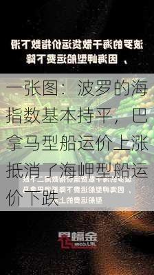 一张图：波罗的海指数基本持平，巴拿马型船运价上涨抵消了海岬型船运价下跌