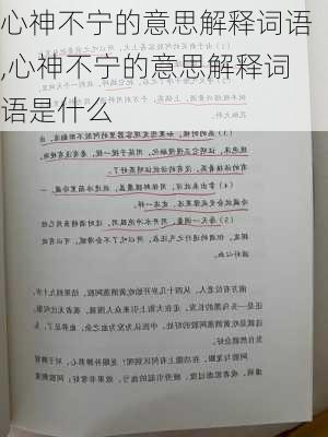 心神不宁的意思解释词语,心神不宁的意思解释词语是什么