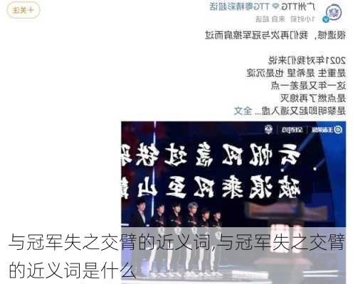 与冠军失之交臂的近义词,与冠军失之交臂的近义词是什么