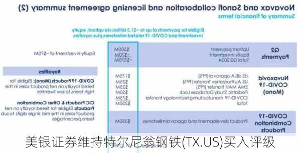 美银证券维持特尔尼翁钢铁(TX.US)买入评级