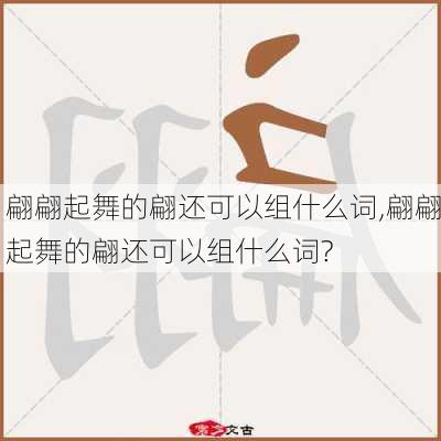 翩翩起舞的翩还可以组什么词,翩翩起舞的翩还可以组什么词?