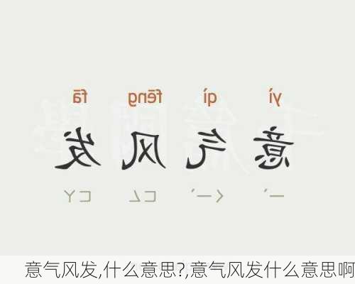 意气风发,什么意思?,意气风发什么意思啊