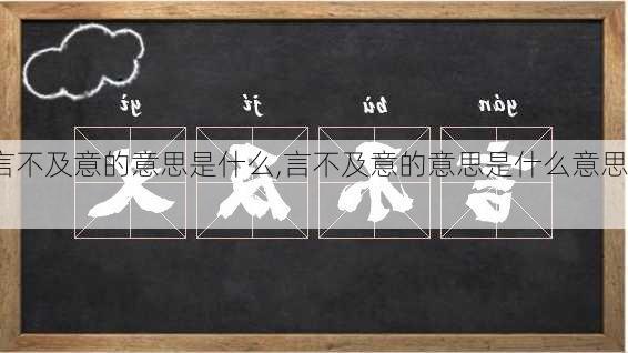 言不及意的意思是什么,言不及意的意思是什么意思?