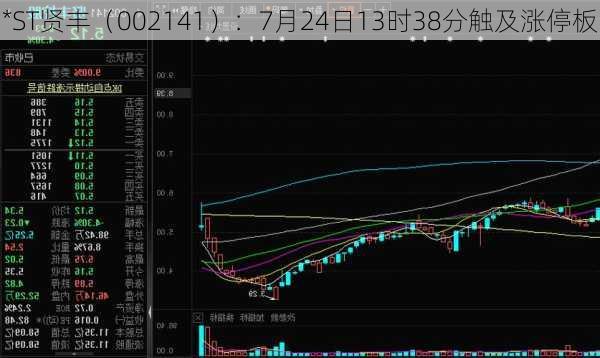 *ST贤丰（002141）：7月24日13时38分触及涨停板