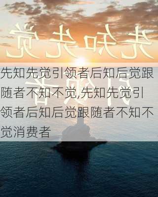 先知先觉引领者后知后觉跟随者不知不觉,先知先觉引领者后知后觉跟随者不知不觉消费者