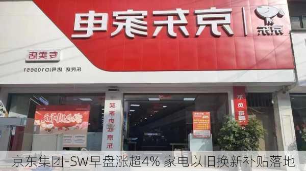 京东集团-SW早盘涨超4% 家电以旧换新补贴落地