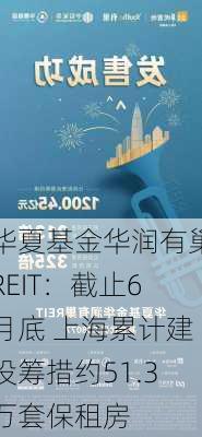 华夏基金华润有巢REIT：截止6月底 上海累计建设筹措约51.3万套保租房