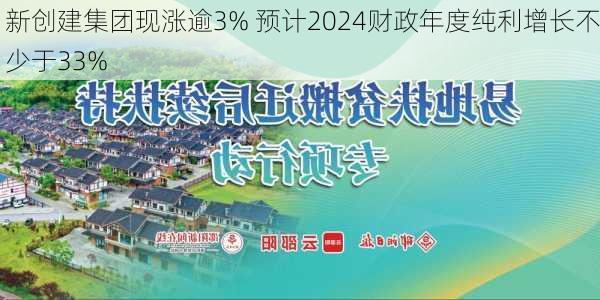 新创建集团现涨逾3% 预计2024财政年度纯利增长不少于33%