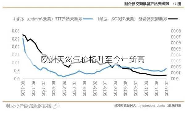 欧洲天然气价格升至今年新高