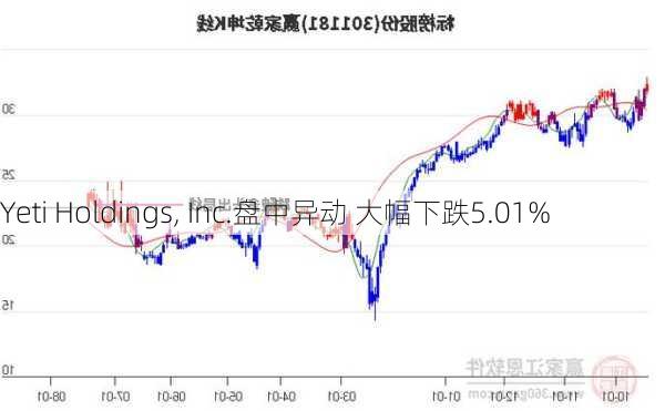 Yeti Holdings, Inc.盘中异动 大幅下跌5.01%