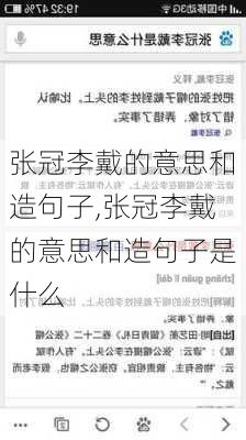 张冠李戴的意思和造句子,张冠李戴的意思和造句子是什么