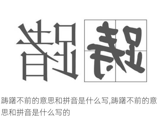 踌躇不前的意思和拼音是什么写,踌躇不前的意思和拼音是什么写的