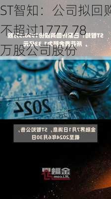 ST智知：公司拟回购不超过1777.78万股公司股份