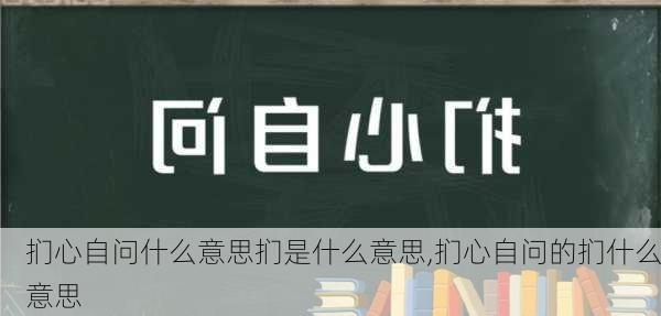 扪心自问什么意思扪是什么意思,扪心自问的扪什么意思