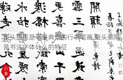 蚕头燕尾是不是典型的行书笔画,蚕头燕尾是书法字体什么的特征