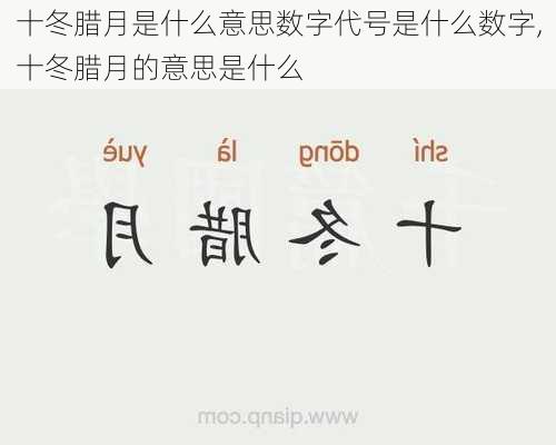 十冬腊月是什么意思数字代号是什么数字,十冬腊月的意思是什么