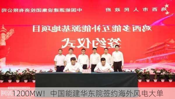 1200MW！中国能建华东院签约海外风电大单