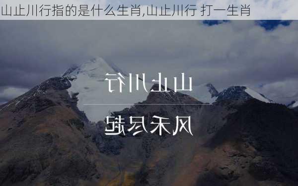 山止川行指的是什么生肖,山止川行 打一生肖