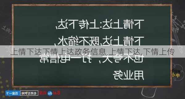 上情下达下情上达政务信息,上情下达,下情上传