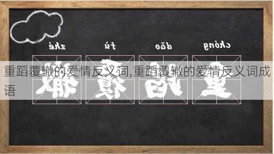 重蹈覆辙的爱情反义词,重蹈覆辙的爱情反义词成语