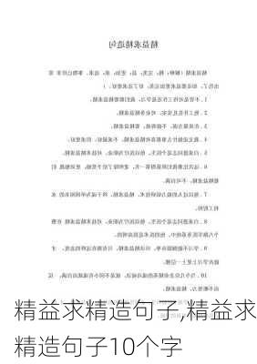 精益求精造句子,精益求精造句子10个字