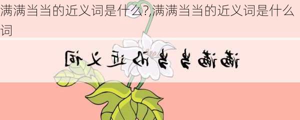 满满当当的近义词是什么?,满满当当的近义词是什么词