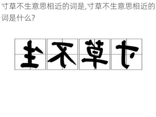 寸草不生意思相近的词是,寸草不生意思相近的词是什么?