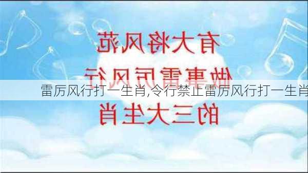 雷厉风行打一生肖,令行禁止雷厉风行打一生肖