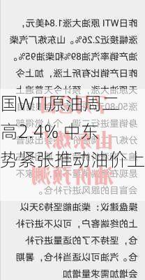 美国WTI原油周二收高2.4% 中东局势紧张推动油价上涨